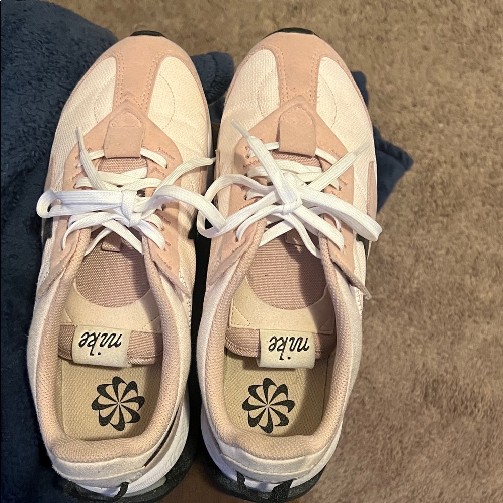 Nike Women's Blush and White Sneakers
